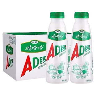 娃哈哈AD钙奶450mL*15瓶大瓶装酸甜饮料牛奶风味儿童酸奶整箱