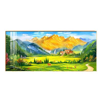 背靠金山客厅沙发背景墙装饰画