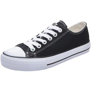 人本帆布鞋女经典女鞋学生板鞋ins街拍原宿小白鞋韩版ulzzang布鞋