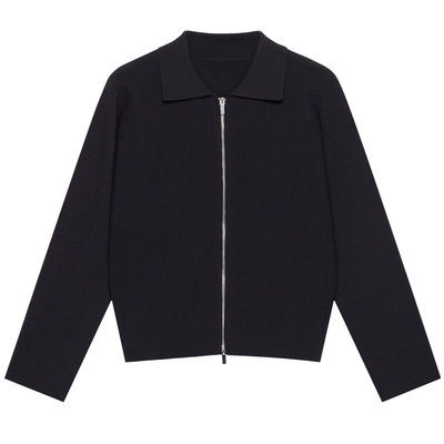 BLUE ERDOS 春季通勤小翻领连肩袖双拉链短外套B255E0001