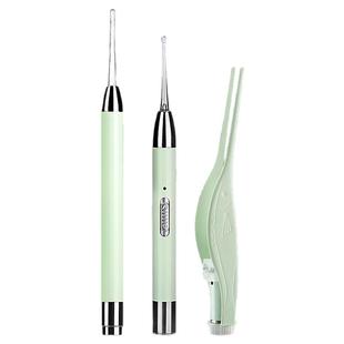 挖耳勺儿童发光掏耳神器挖耳朵发光带灯耳勺宝宝耳屎镊子专用工具