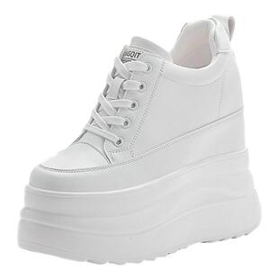 圣恩熙 13cm内增高小白鞋女2026新款小个子厚底松糕休闲百搭板鞋