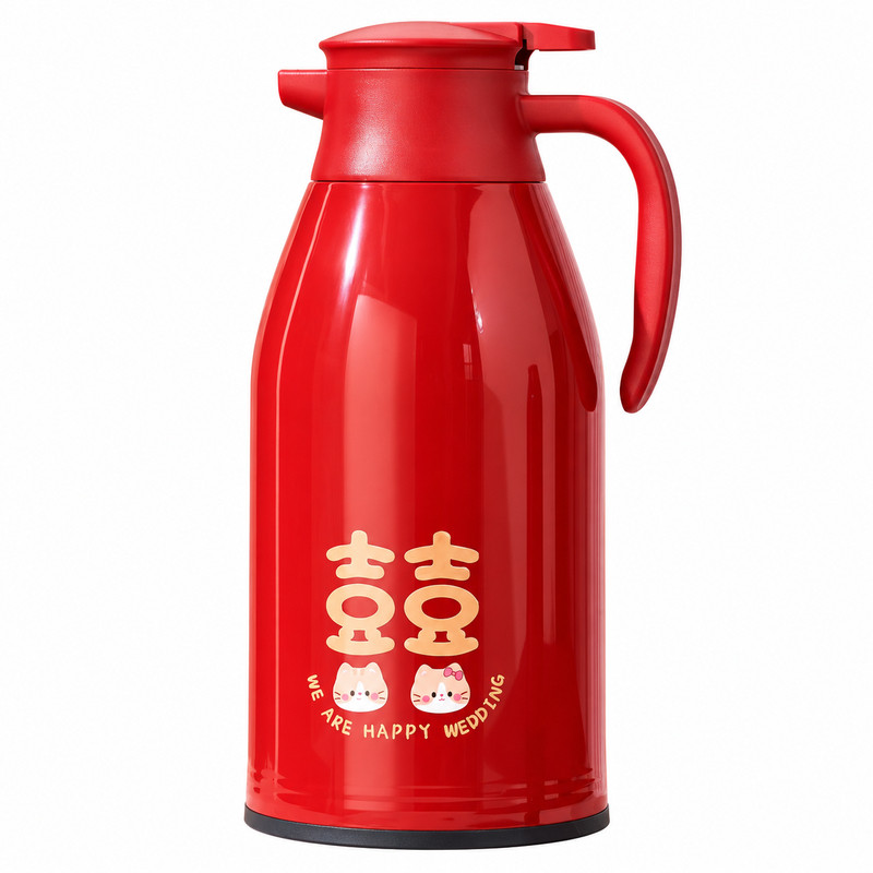【双喜小猫喜壶】保温壶结婚一对