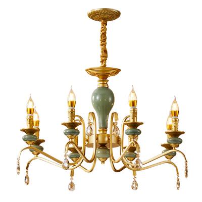 蜡烛客厅卧室吊灯复古欧式铁艺