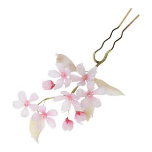 微雨 热缩花簪u型发簪古风步摇发钗盘发簪子汉服头饰发饰配饰日常