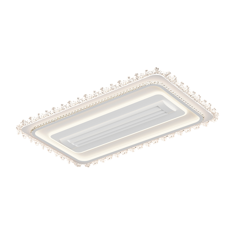 客厅无叶风扇灯2025新款大厅主灯隐形轻奢高级感水晶电风扇吸顶灯