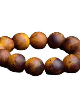 爆款仿龙涎香玉化灰琥珀手链移动香水持久留香佛珠手串香薰念珠