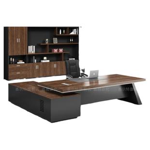 香尔特办公家具老板桌简约现代大班台总裁桌经理主管办公桌椅组合