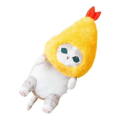 贴贴家族&Mofusand猫福珊迪联名毛绒公仔炸虾猫办公室防驼背玩偶