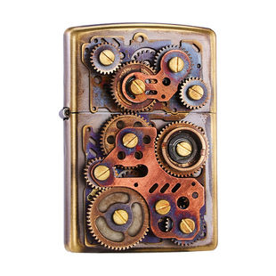 zippo正品打火机 蒸汽朋克夜光外壳官方旗舰店防风煤油送男友礼物