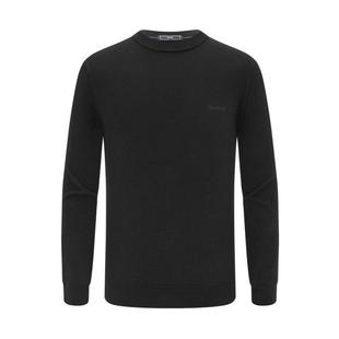 【丝光澳毛】emz鄂尔多斯秋冬男士抗菌纯羊毛针织衫圆领毛衣