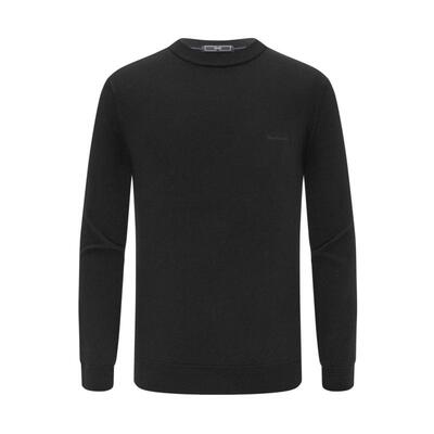 【丝光澳毛】emz鄂尔多斯秋冬男士抗菌纯羊毛针织衫圆领毛衣