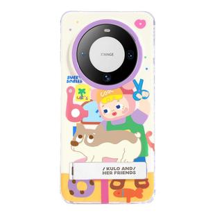 PaPaPa制造局 kulo剪狗毛可爱插画原创隐藏支架适用于华为mate70手机壳P70P带手机支架华为mate60pro保护套