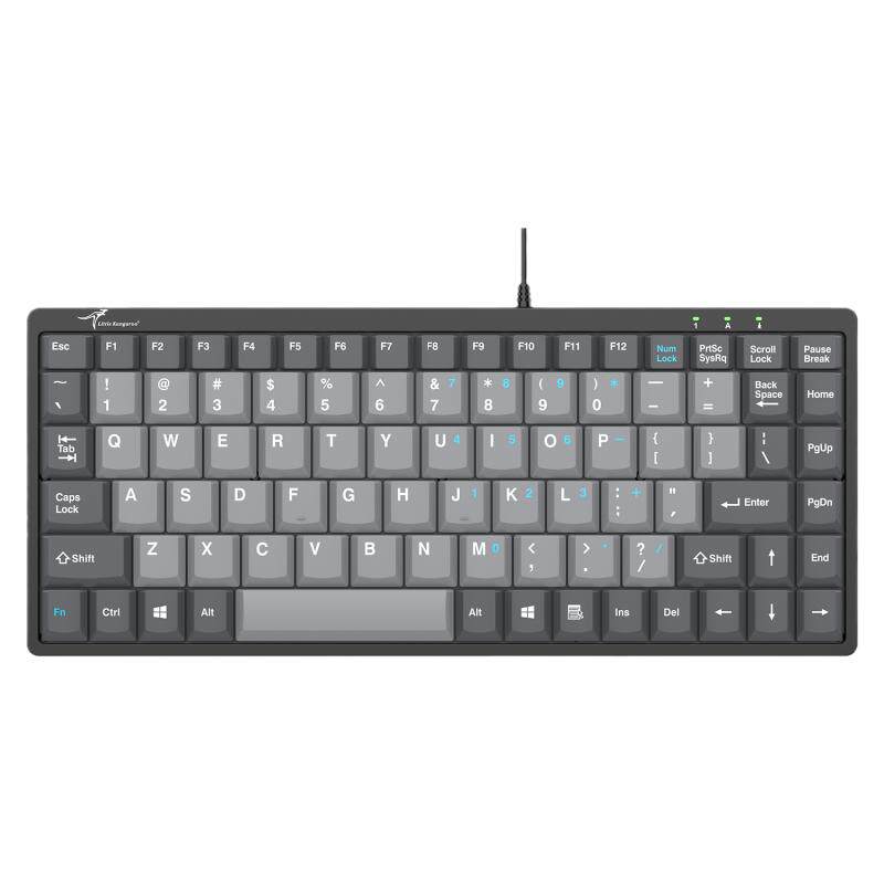 小袋鼠DS-9828工业数控机设备有线外接抗干扰迷你键盘PS2/USB接口