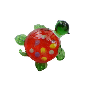 琉璃工艺品纯手工可爱卡通创意玻璃小动物摆件家居装饰品螃蟹乌龟