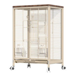 鹦鹉笼子高透玻璃横丝鸟笼家用防溅虎皮玄凤牡丹专用繁殖豪华别墅