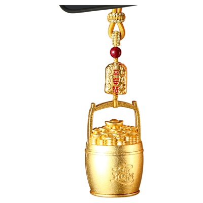 2025新款黄铜一桶金汽车挂件