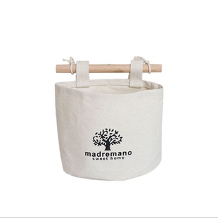 清新布艺收纳挂袋墙上门后储物袋宿舍寝室杂物袋布兜布袋