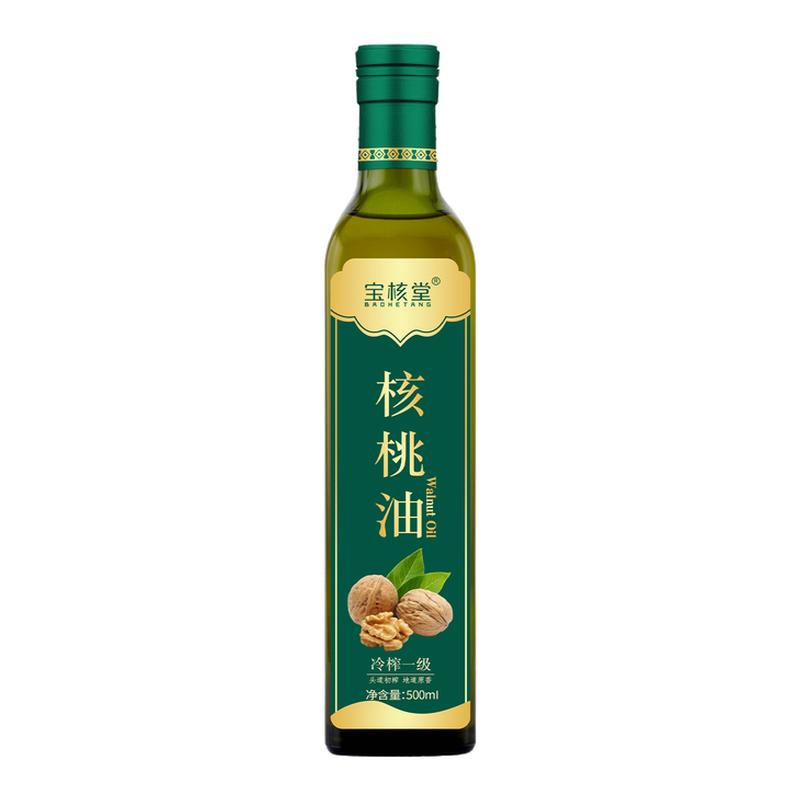 宝核堂核桃油500毫升避光玻璃瓶