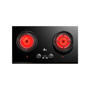 红日燃气灶红外线家用煤气灶72%热效率免改孔猛火台式双灶具EM68B