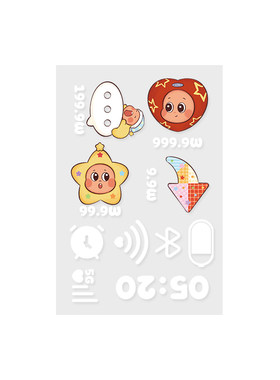 点赞小红心镜子贴纸全身镜对镜自拍贴画装饰浴室镜面贴小图案自粘