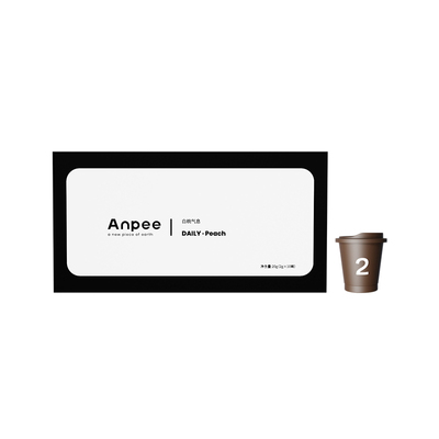 Anpee白桃气息精品冻干咖啡即溶冷萃气泡速溶黑咖啡