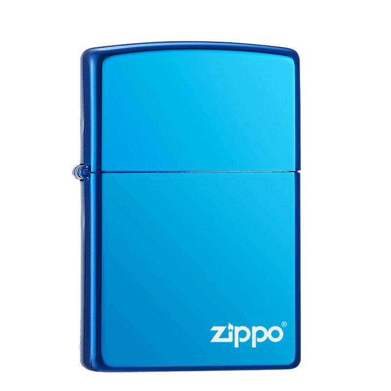 ZIPPO打火机正版原装正品 20446 蓝冰刻字简薇标志 DIY送男友礼物