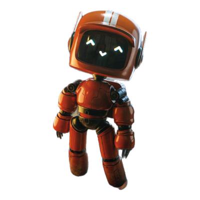 TLP反光贴纸 爱死机橙色小机器人Love Death&Robots 美剧平面贴纸