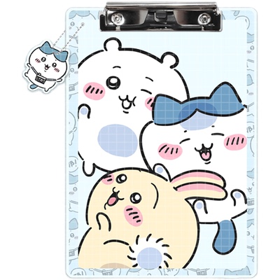 Chiikawa吉伊卡哇乌萨奇挂件亚克力夹板卡通可爱高颜值写字垫板A4