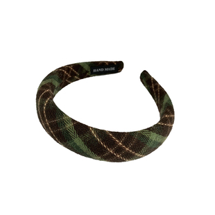 suzyacc kr绿野仙踪复古格纹发箍女高颅顶春秋洗脸头箍薛之谦同款