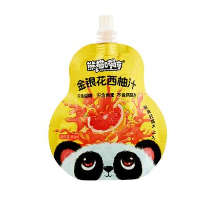 熊猫哼哼儿童金银花西柚汁