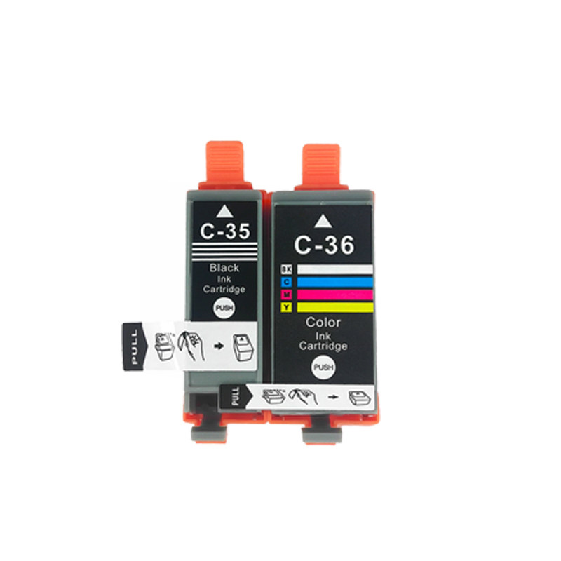 适用于佳能PGI-35 CLI-36墨盒IP100 IP110打印机IP100B墨水MINI320 MINI260 TR150 TR160打印机墨盒