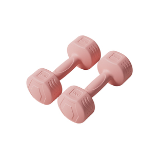 佑美哑铃女士健身家用器材儿童瑜伽女壶铃式练臂肌包胶男士小哑铃