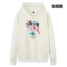 蕾婵斯图西新款加绒加厚连帽卫衣1