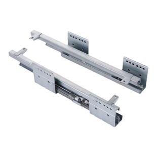 厨房阻尼缓冲调味拉篮轨道 底侧装三节滑轨 抽屉式碗篮静音导轨