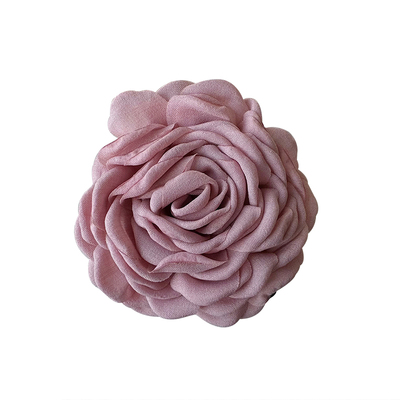 Caro同款玫瑰花抓夹法式布艺