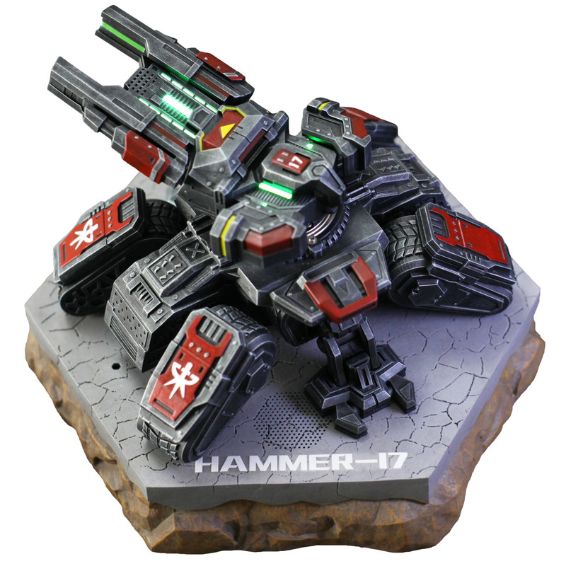 机械手办星际争霸攻城坦克重锤17电动手办语音交互控制HAMMER-17