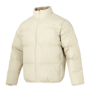 NIKE耐克女装夏季新款面包服黑色短款外套休闲女士加厚保暖羽绒服