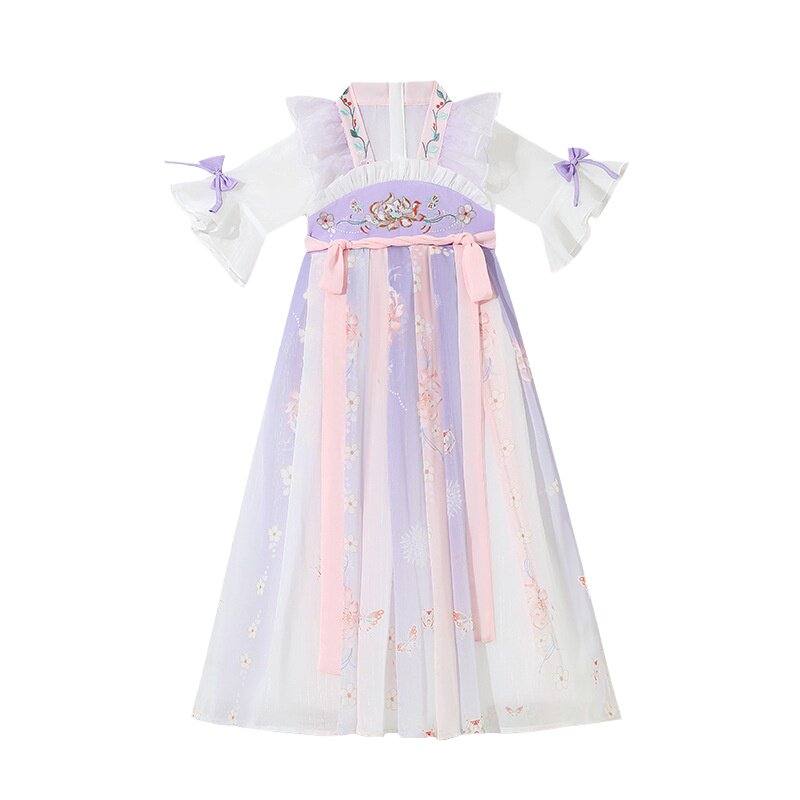 女童夏季薄款汉服超仙古风连衣裙