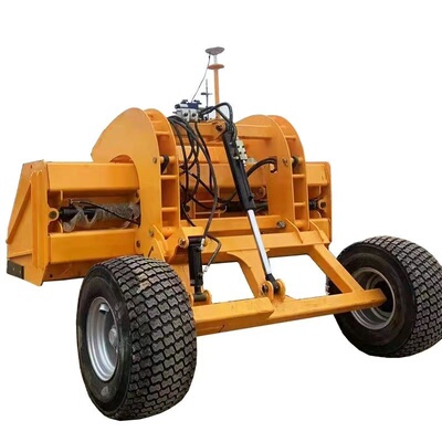 大型激光平地机土地整平机农用液压刮平机拖拉机大弯梁卫星平地机