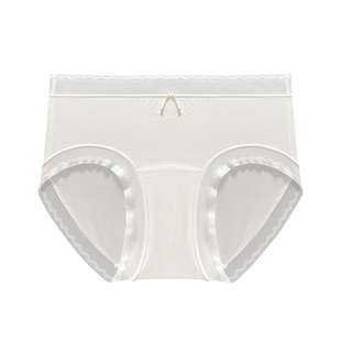 80支莫代尔内裤女2025新款纯棉抗菌裆蕾丝女生薄冰丝无痕三角短裤