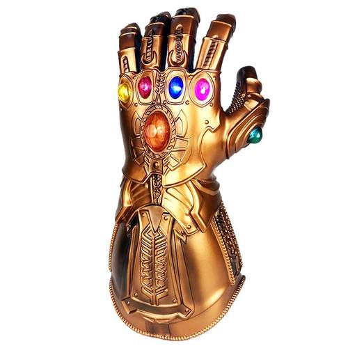 灭霸无限手套复仇者联盟漫威可穿戴发光宝石可拆卸儿童玩具金属色
