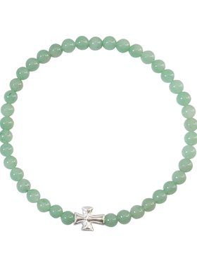 原创手串4mm天然东陵玉送女生