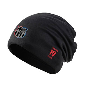 24-25赛季巴萨队服亚马尔莱万足球迷服包头帽子男女保暖套头棉帽