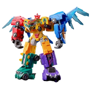 奥迪双钻量子战队玩具酷变五合体汽车变形机器人超量子战神机甲男