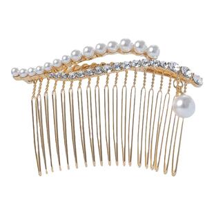 AiQILA/哎奇啦发梳侧边发夹夹韩国边夹发卡盘发插梳饰品防滑2021