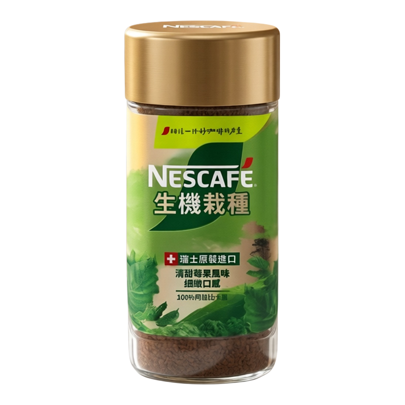 雀巢咖啡进口瑞士金牌生机栽种咖啡100g浓香丝滑天然清甜绵密柔顺