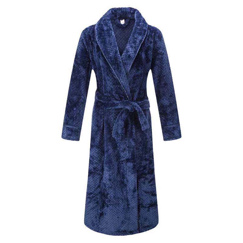 睡袍浴袍加厚加长保暖