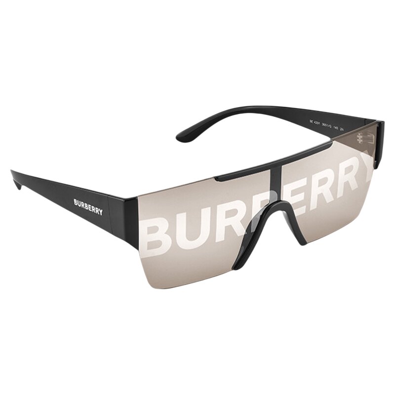 Burberry博柏利墨镜男士字母印花一片式巴宝莉太阳眼镜女潮BE4291