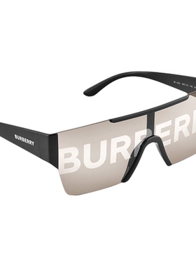 Burberry博柏利墨镜男士字母印花一片式巴宝莉太阳眼镜女潮BE4291